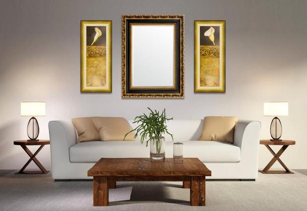 Kit Quadros Decorativos Florais e Espelho Moderno Dourado Kit com 2 Quadros Decorativos e 1 Espelho - Decore pronto Menor preço em Kit Quadros Decorativos Florais e Espelho Moderno Dourado Kit com 2 Quadros Decorativos e 1 Espelho - Decore pronto