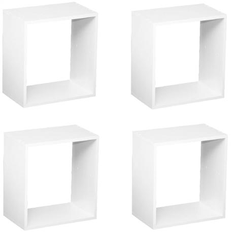 Kit Quarto Infantil 4 Nichos Cubo Vitra Kit Cubos Baby Siena Móveis Branco Menor preço em Kit Quarto Infantil 4 Nichos Cubo Vitra Kit Cubos Baby Siena Móveis Branco