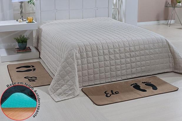Kit Quarto Premium 02 Peças Castor - Guga tapetes Menor preço em Kit Quarto Premium 02 Peças Castor - Guga tapetes