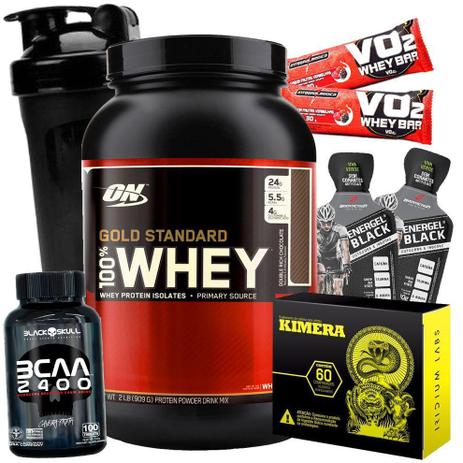 Kit Queima de Gordura Massa Magra Definição - Whey Gold Standard On + Bcaa + Kimera - Optimum nutrition Menor preço em Kit Queima de Gordura Massa Magra Definição - Whey Gold Standard On + Bcaa + Kimera - Optimum nutrition