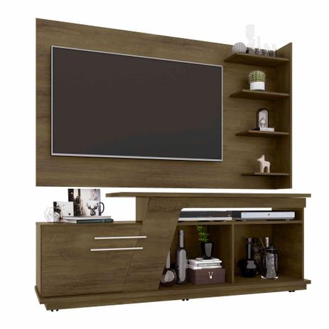 Kit Rack + Painel Para Tv Para Sala 183 Cm Cor Marrom - Rv móveis Menor preço em Kit Rack + Painel Para Tv Para Sala 183 Cm Cor Marrom - Rv móveis