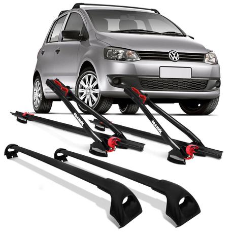 Kit Rack Teto Fox 04 a 14 4P Preta + 2 Transbikes de Teto Eqmax Preto 1 Bike Cada - Prime Menor preço em Kit Rack Teto Fox 04 a 14 4P Preta + 2 Transbikes de Teto Eqmax Preto 1 Bike Cada - Prime