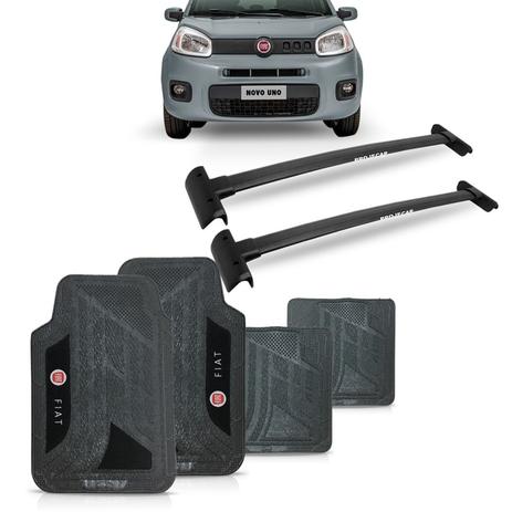 Kit Rack Teto Uno Way Preto + Jogo Tapete Pvc - Projecar Menor preço em Kit Rack Teto Uno Way Preto + Jogo Tapete Pvc - Projecar