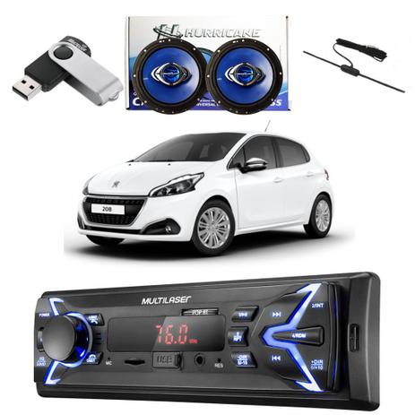Kit Radio com alto falante pendrive e antena 208 - Multilaser Menor preço em Kit Radio com alto falante pendrive e antena 208 - Multilaser