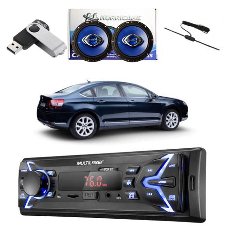 Kit Radio com alto falante pendrive e antena C5 - Multilaser Menor preço em Kit Radio com alto falante pendrive e antena C5 - Multilaser