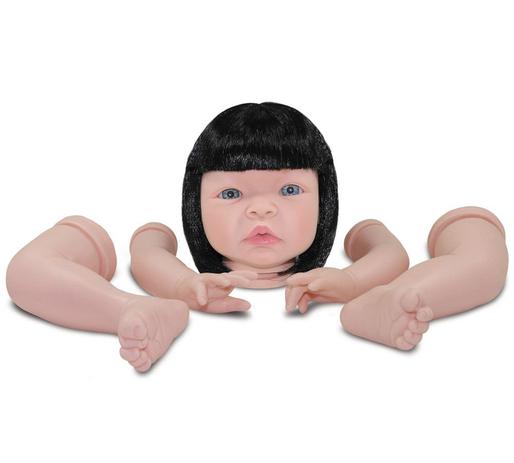 Kit Reborn Boneca Baby Kiss Olhos e Cabelo Moreno Sid Nyl 1210 Menor preço em Kit Reborn Boneca Baby Kiss Olhos e Cabelo Moreno Sid Nyl 1210