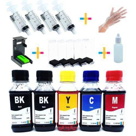 Kit Recarga Cartuchos Hp 500ml 662 122 901 74 60 664 61 75 21 27 56 57 22 28 74 Tinta Corante - Formulabs é boa?