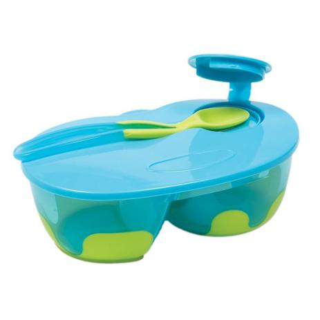 Kit Refeição 320ml Bebe Infantil Com Divisória e Colher Base Antideslizante Azul Menino 5806 - Buba Menor preço em Kit Refeição 320ml Bebe Infantil Com Divisória e Colher Base Antideslizante Azul Menino 5806 - Buba