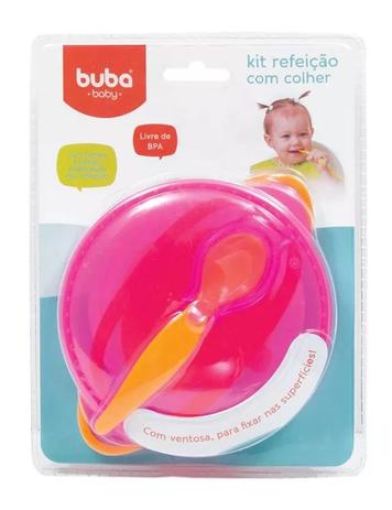 Kit Refeição Bebê Com Colher Rosa - Buba - Buba toys Menor preço em Kit Refeição Bebê Com Colher Rosa - Buba - Buba toys