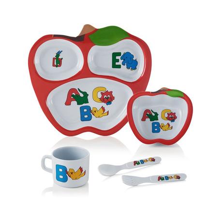Kit Refeição Letras com 5 peças Baby Style Menor preço em Kit Refeição Letras com 5 peças Baby Style