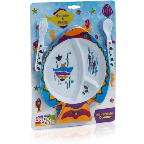 Kit Refeição Oceano - Baby style Menor preço em Kit Refeição Oceano - Baby style