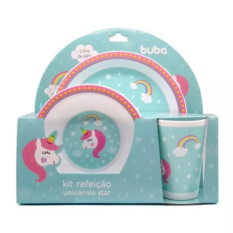 Kit Refeição Unicórnio Star 7533 - Buba Menor preço em Kit Refeição Unicórnio Star 7533 - Buba