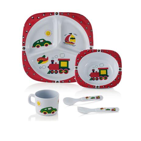 Kit Refeição Viagem com 5 peças Baby Style Menor preço em Kit Refeição Viagem com 5 peças Baby Style