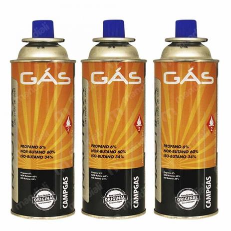 Kit Refil de Gas Campgas para Fogareiros e Macaricos Nautika 3 Unidades Menor preço em Kit Refil de Gas Campgas para Fogareiros e Macaricos Nautika 3 Unidades