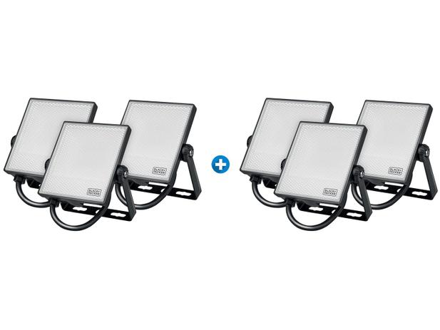 Kit Refletor LED 6 Unidades 10W 6500K - Black + Decker BDR1-0800-01 Menor preço em Kit Refletor LED 6 Unidades 10W 6500K - Black + Decker BDR1-0800-01