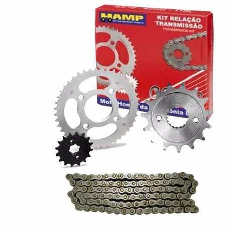 Kit Relação Bros 160 NXR Tração Transmissão Original Hamp Menor preço em Kit Relação Bros 160 NXR Tração Transmissão Original Hamp