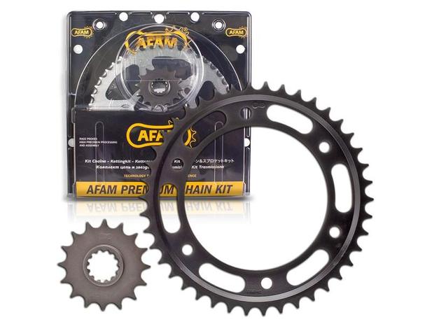 Kit Relação com Coroa e Pinhão para Honda CBR 1000 RR 2007/.. 42 + 16D e Passo 530 - Afam Menor preço em Kit Relação com Coroa e Pinhão para Honda CBR 1000 RR 2007/.. 42 + 16D e Passo 530 - Afam