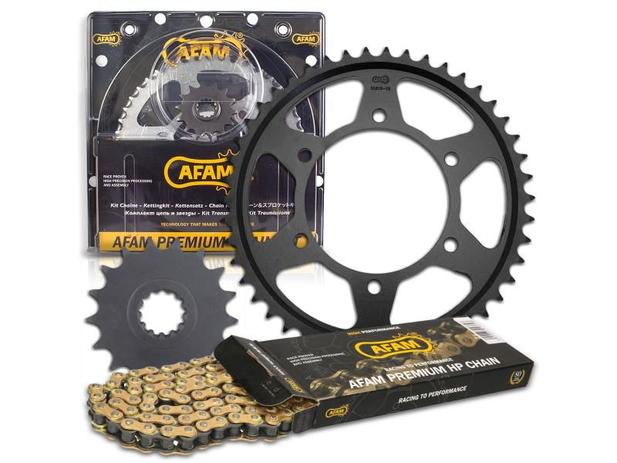 Kit Relação Completo Corrente Coroa e Pinhão c/ Retentor Yamaha R1 YZF 2009/.. 530 x 122L 47+17D - Afam Menor preço em Kit Relação Completo Corrente Coroa e Pinhão c/ Retentor Yamaha R1 YZF 2009/.. 530 x 122L 47+17D - Afam