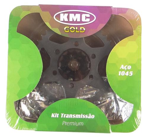 Kit Relação Crosser 150 41X14 - 428HX122 (KMC GOLD) Menor preço em Kit Relação Crosser 150 41X14 - 428HX122 (KMC GOLD)