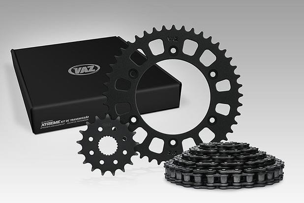 Kit Relação FAN 125 2009 14X43 - 428HORX116 com RET (VAZ) Menor preço em Kit Relação FAN 125 2009 14X43 - 428HORX116 com RET (VAZ)