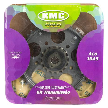 Kit Relação kmc Fan 125 - 2009 A 2013 com retentor Menor preço em Kit Relação kmc Fan 125 - 2009 A 2013 com retentor