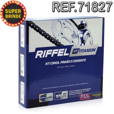 Kit Relação Riffel Titan 160 Fan 150 Start Cg 150 Aço 1045 71827 Menor preço em Kit Relação Riffel Titan 160 Fan 150 Start Cg 150 Aço 1045 71827