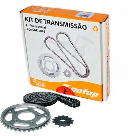 Kit Relação Tração Transmissão CBX 250 Twister Cofap Aço 1045 Menor preço em Kit Relação Tração Transmissão CBX 250 Twister Cofap Aço 1045