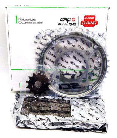 Kit Relação Transmissão Cb250 Twister Scud 2016 Com Retentor Menor preço em Kit Relação Transmissão Cb250 Twister Scud 2016 Com Retentor