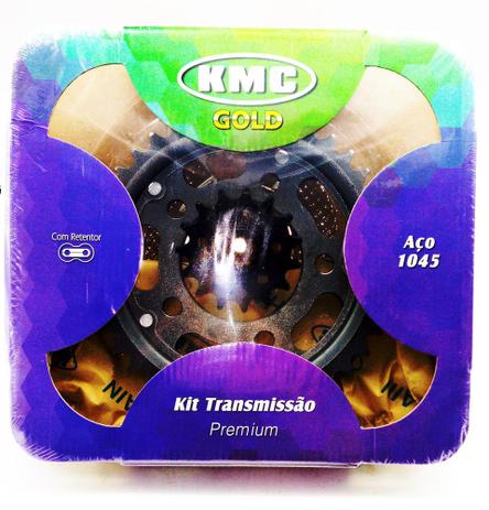 Kit Relação Transmissão CB500 Ate 2005 KMC C/Ret Aço1045 Menor preço em Kit Relação Transmissão CB500 Ate 2005 KMC C/Ret Aço1045