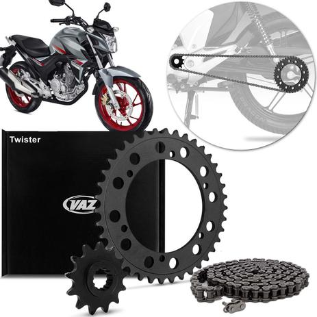 Kit Relação Transmissão Com Retentor Honda CB 250F Nova Twister 2016 A 2018 Vaz Xtreme H04011X Menor preço em Kit Relação Transmissão Com Retentor Honda CB 250F Nova Twister 2016 A 2018 Vaz Xtreme H04011X