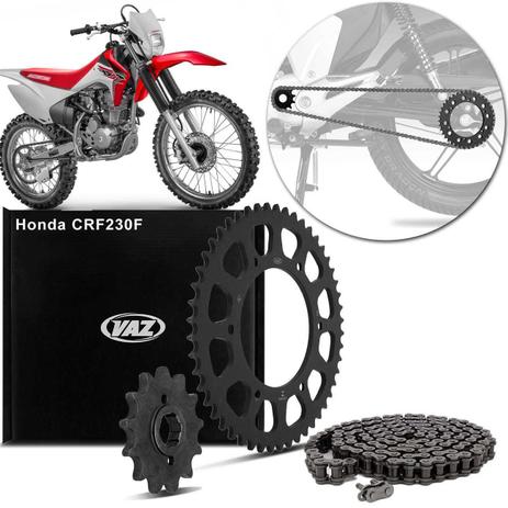 Kit Relação Transmissão Com Retentor Honda CRF 230F 2003 A 2018 Vaz Xtreme Black Edition H03841X Menor preço em Kit Relação Transmissão Com Retentor Honda CRF 230F 2003 A 2018 Vaz Xtreme Black Edition H03841X