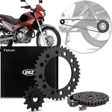 Kit Relação Transmissão Com Retentor Honda NX Falcon 400 2000 A 2008 Vaz Xtreme H02126X é boa?