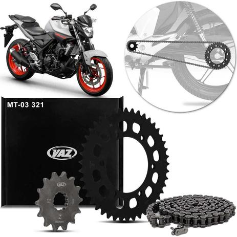 Kit Relação Transmissão Com Retentor Yamaha MT 03 2016 A 2019 YZF R3 2015 A 2019 Vaz Xtreme Y04583X é boa?