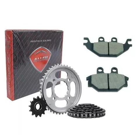 Kit Relação Transmissão Dafra Next 250 + Pastilha Traseira - Allen/autotec Menor preço em Kit Relação Transmissão Dafra Next 250 + Pastilha Traseira - Allen/autotec