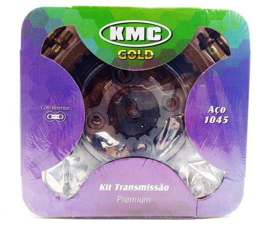 Kit Relação Transmissão Fan 125 2009/13 KMC C/Ret Aço 1045 Menor preço em Kit Relação Transmissão Fan 125 2009/13 KMC C/Ret Aço 1045