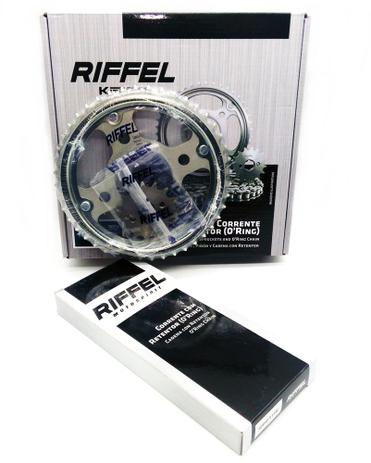 Kit Relação Transmissão Fan 125 2014 Riffel C/Ret. Aço 1045 é boa?