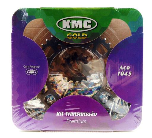 Kit Relação Transmissão Fazer 250 Kmc Com Retentor Aço 1045 - Kmc gold Menor preço em Kit Relação Transmissão Fazer 250 Kmc Com Retentor Aço 1045 - Kmc gold
