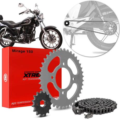 Kit Relação Transmissão Kasinski Mirage 150 2010 A 2013 Vaz Xtreme Black Edition D00339X Menor preço em Kit Relação Transmissão Kasinski Mirage 150 2010 A 2013 Vaz Xtreme Black Edition D00339X