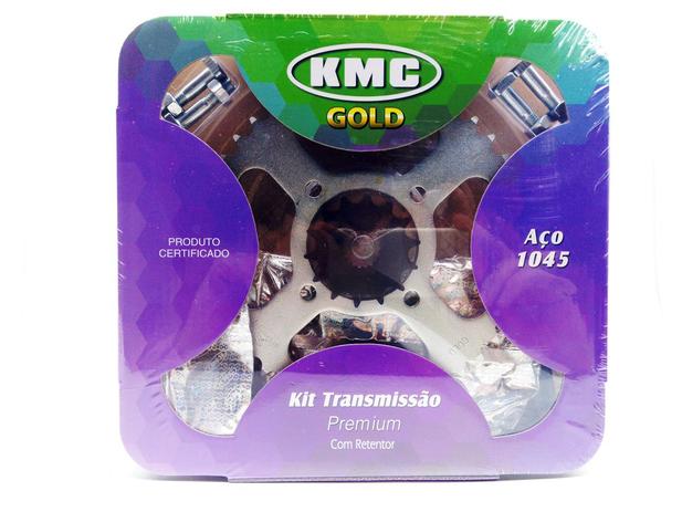 Kit Relação Transmissão Suzuki Yes e Intruder 125 KMC C/Ret - Kmc Gold Menor preço em Kit Relação Transmissão Suzuki Yes e Intruder 125 KMC C/Ret - Kmc Gold