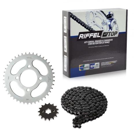 Kit Relação Transmissão Yamaha Fazer 250 2006 até 2017 com Retentor (O-ring) TOP Aço 1045 Riffel 91091 Menor preço em Kit Relação Transmissão Yamaha Fazer 250 2006 até 2017 com Retentor (O-ring) TOP Aço 1045 Riffel 91091