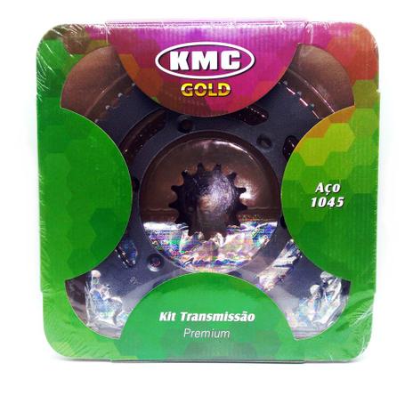 Kit Relação Transmissão Yamaha TTR230 KMC S/ Ret. Aço 1045 - Kmc gold Menor preço em Kit Relação Transmissão Yamaha TTR230 KMC S/ Ret. Aço 1045 - Kmc gold