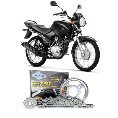Kit Relação Yamaha YBR 125 2006 2007 2008 2009 2010 2011 2012 2013 2014 2015 2016 Aço 1045 - Global way Menor preço em Kit Relação Yamaha YBR 125 2006 2007 2008 2009 2010 2011 2012 2013 2014 2015 2016 Aço 1045 - Global way