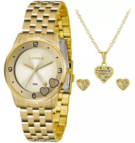 Kit Relógio Lince Feminino Lrg4517l Ku35 Menor preço em Kit Relógio Lince Feminino Lrg4517l Ku35