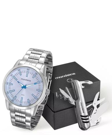 Kit Relógio Masculino Mondaine 94983G0MVNE1K2 + Canivete Menor preço em Kit Relógio Masculino Mondaine 94983G0MVNE1K2 + Canivete