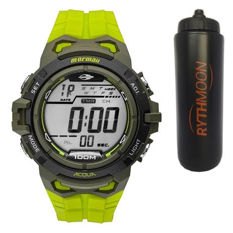 Kit Relógio Mormaii Masculino Action MO1147A/8V + Squeeze Automático 1lt - Rythmoon Menor preço em Kit Relógio Mormaii Masculino Action MO1147A/8V + Squeeze Automático 1lt - Rythmoon