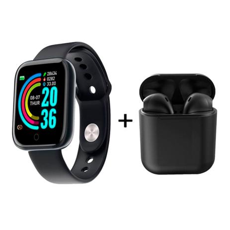 smartwatch e fone bluetooth