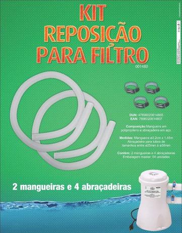 Kit Reposição de Mangueira para Filtro Bomba Piscina - Mor Menor preço em Kit Reposição de Mangueira para Filtro Bomba Piscina - Mor