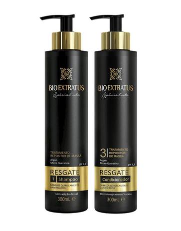 Kit Resgate Shampoo + Condicionador 300ml - Bio extratus Menor preço em Kit Resgate Shampoo + Condicionador 300ml - Bio extratus