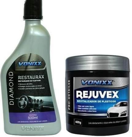 Kit Restaurador De Plásticos - Restaurax + Rejuvex - Vonixx Menor preço em Kit Restaurador De Plásticos - Restaurax + Rejuvex - Vonixx