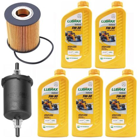 Kit Revisão 5 Litros Óleo Lubrax 5W30 + Filtros Óleo e Comb. Motor EtorQ Argo Bravo Cronos Idea Linea Palio Siena Strada Punto Doblo Toro Renegade - Petrobras Menor preço em Kit Revisão 5 Litros Óleo Lubrax 5W30 + Filtros Óleo e Comb. Motor EtorQ Argo Bravo Cronos Idea Linea Palio Siena Strada Punto Doblo Toro Renegade - Petrobras